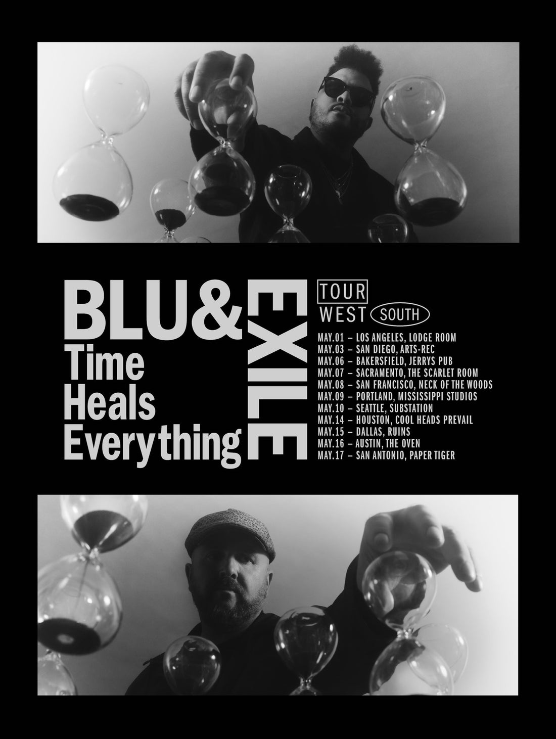 BLU & EXILE ANNOUNCE WEST / SOUTH TOUR (May 2026)